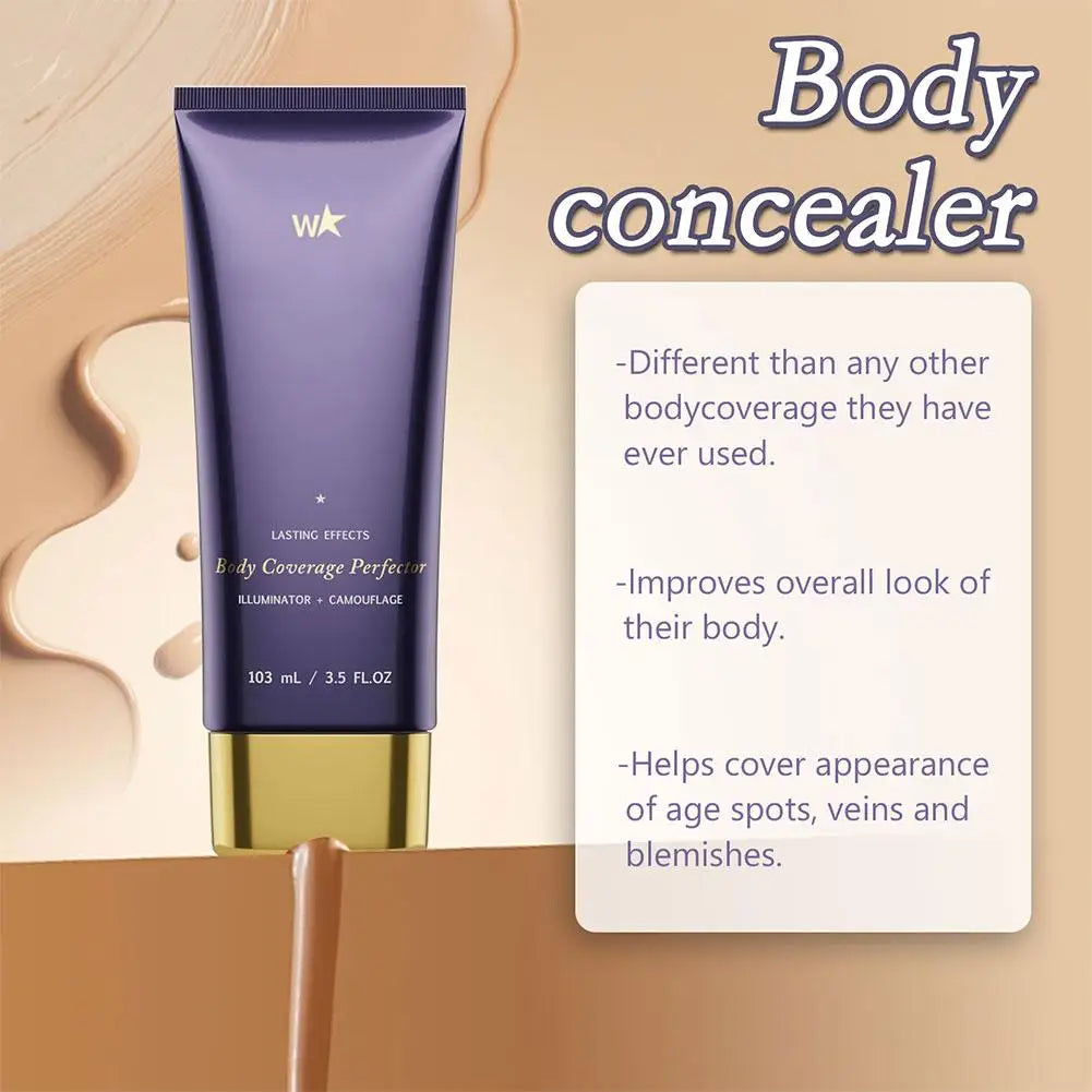 Body Tattoo Concealer Curing Cream  Tattoo Dark Spot High Coverage Waterproof Sweat Proof Natural Traceless Coverage